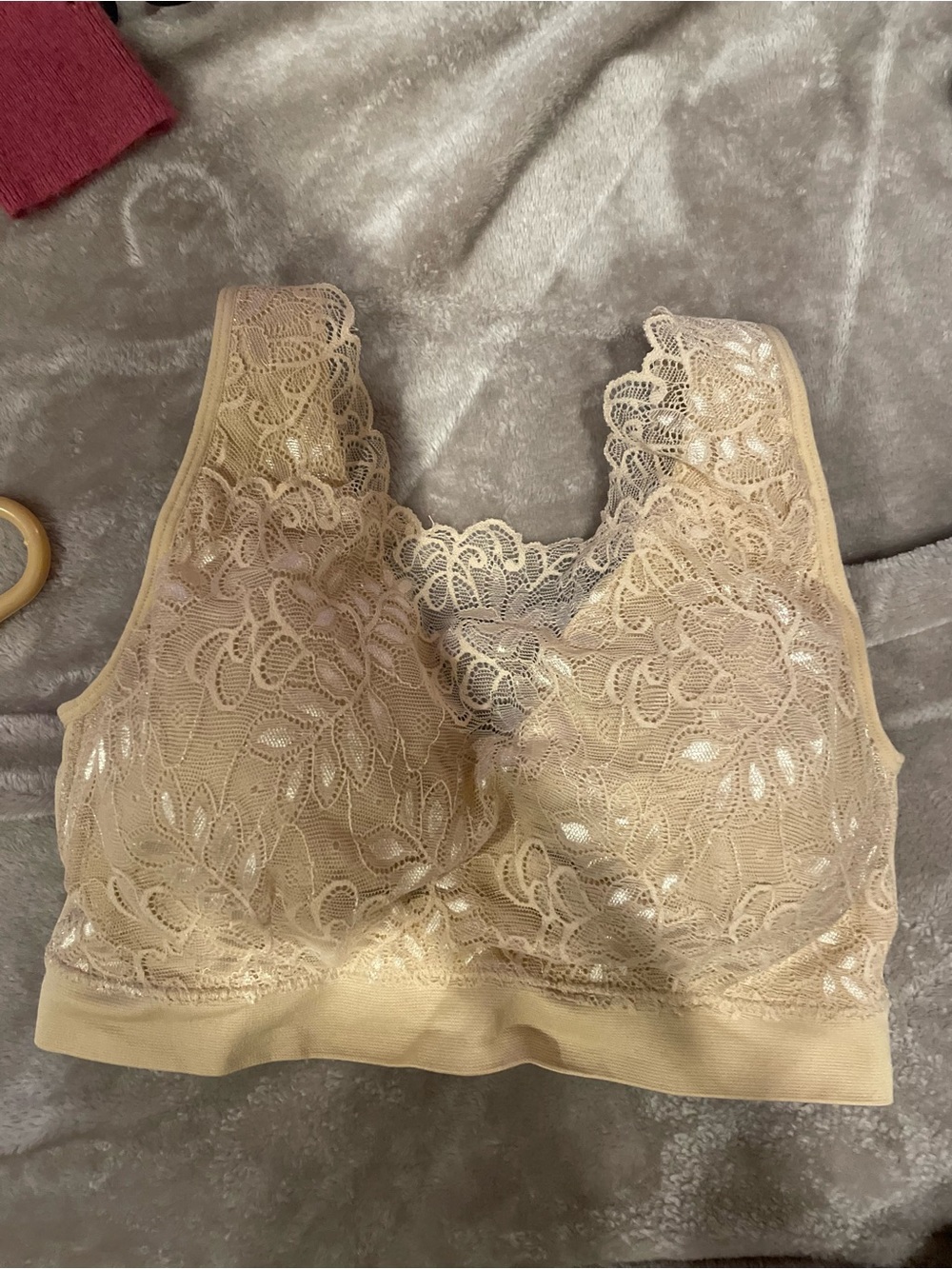 Breezies tan lace sexy bra